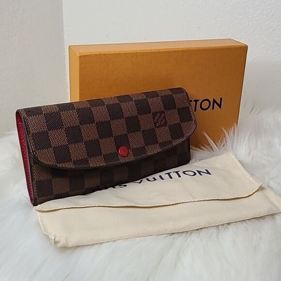 💯 Authentic Louis Vuitton Damier Ebene Sarah Wallet🍀 - Picture 3 of 13
